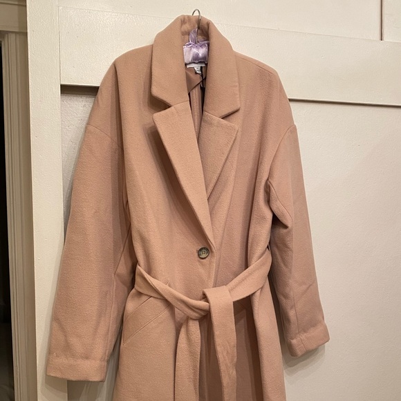Elizabeth and James Self-Tie TAN Coat NEW W TAGS - Picture 9 of 10